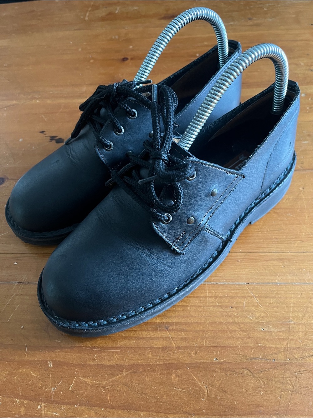 Vintage Geronimo Panther Black Leather Shoes Retro 1990s Style Women’s